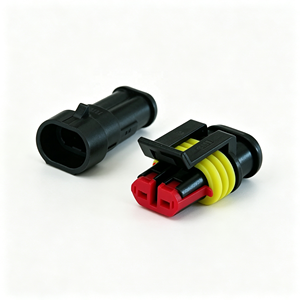Connecteur automobile Tyco 282080-1, boîtier d'accessoires, faisceau de câbles, terminal de câble électrique, prise étanche 2 <span class=keywords><strong>3</strong></span> 4 5 6 broches - Product Image 2