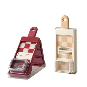 Rallador y <span class=keywords><strong>Cortador</strong></span> <span class=keywords><strong>de</strong></span> Verduras Multifuncional Manual Ergonómico para Patatas y Rábanos - Product Image 1