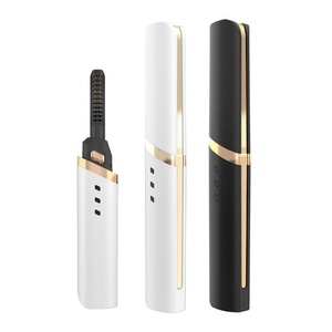 Electric <b>Heated</b> Eyelash Curler Black Hot <b>Comb</b> Eyelash Applicator Mini Eyelash Curler - Product Image 6