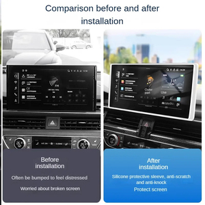 For Audi A4 S4 RS4 S5 B9 <b>A5</b> RS5 F5 Q5 SQ5 FY 2020-2025 Car Central 10.1 Inch Navigation Screen Display Silicone Cover <b>Frame</b> - Product Image 2