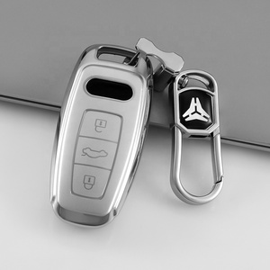 Housse de clé de voiture en TPU Quicksand avec <span class=keywords><strong>porte</strong></span>-clés pour <span class=keywords><strong>Audi</strong></span> A1 A3 A4 A5 A6 A8 Q3 Q5 Q7 R8 <span class=keywords><strong>RS</strong></span> RS7 S3 S4 S7 SQ5 TT, protection de clé de voiture - Product Image 2