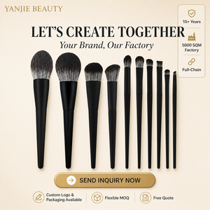 Ensemble de pinceaux de maquillage à marque privée, couleur et logo personnalisés, vente en gros d'usine avec faible MOQ, échantillon gratuit - Product Image 6