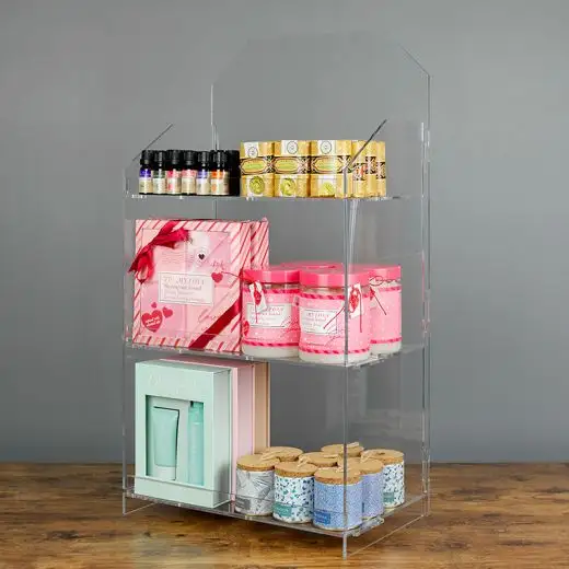 Counter Rack Showcase Risers Parfum Organizer Acryl Cosmetische Display Stand