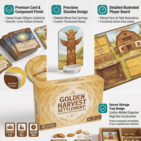 Juego de Mesa Narrativo con Bolsa de Terciopelo, Certificado Fogra, Táctil, Eco-AR, Caja de Presentación de Doble Puerta con Lámina Fría Completa de Doble Cara