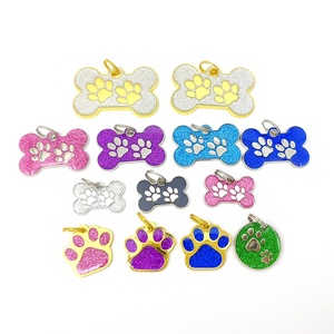 Nhà Máy Giá Rẻ Giá Kim Loại Long Lanh <span class=keywords><strong>Pet</strong></span> ID Tên Thẻ Cá Nhân Dog Tag Tấm Tùy Chỉnh <span class=keywords><strong>Pet</strong></span> Tag Cho Chó Mèo - Product Image 2