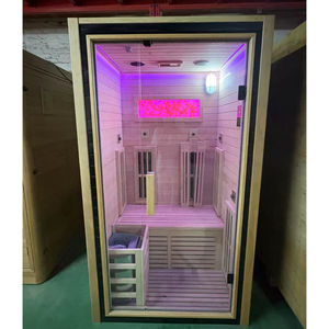 Sauna a Vapore Secco Moderna Personalizzabile per 2 Persone, Basse Emissioni EMF, Riscaldamento Elettrico a Infrarossi Lontani, Leggera e Facile da Installare - Product Image 1