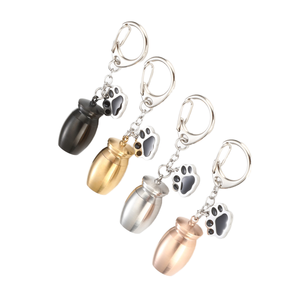 LLavero de botella de Perfume de aleación con logotipo personalizado, colgante de garra de <span class=keywords><strong>perro</strong></span> y cenizas de mascotas, llavero Urnum elegante para ataúdes y urnas de mascotas - Product Image 2