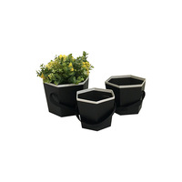 Petit ensemble de seaux à fleurs portables trois pièces avec boîte-cadeau pour anniversaire ou autres célébrations