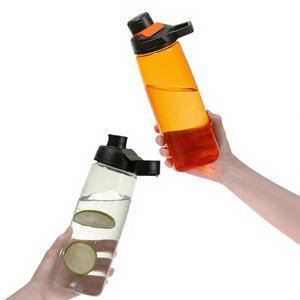 Botella Deportiva de Tritán de Boca Ancha de 600 ml, Botella para Beber Directo, con Logotipo Personalizado, a Prueba de Fugas, Libre de BPA, Ecológica, Portátil, para Leche y Jugos - Product Image 1