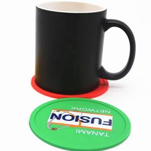 Posavasos de Silicona Antideslizantes para Café con Logotipo Personalizado al por Mayor, Posavasos de Goma para Bebidas con Sublimación - Product Image 4