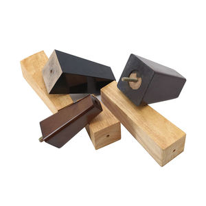 Mobili di fabbrica originali gambe del divano rotonde in legno piedini quadrati dell'armadio tavolino gambe del letto in legno di gomma VT-03.175-1 - Product Image 3
