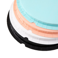 Boîte à gâteaux ronde en PET transparente pour cadeaux, gâteaux, boîte à gâteaux ronde transparente à motif cylindrique