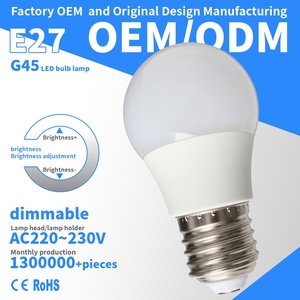 Bombilla LED G45 E27 AC220~240V con Atenuación por Tiristor, Control Remoto, Pantalla de Plástico Blanca, Índice de Reproducción Cromática Ra80, Ahorro de Energía - Product Image 1