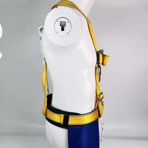 高性能ポリエステル製落下防止安全帯、破断強度2500kg、高所作業用4つの<span class=keywords><strong>D</strong></span>リング付き - Product Image 3