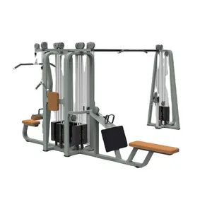 ASJ-S881 5 Mesin Binaraga Multi-stasiun, Peralatan Kebugaran Gym Profesional Komersial Kualitas Bagus