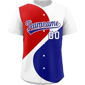 Camiseta Deportiva de Béisbol Personalizada con Botones, Número y Nombre del Equipo Bordados, Unisex, para Adultos y Jóvenes, Transpirable, Sublimada - Product Image 1