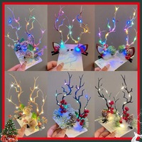Nouvelle Pince à Cheveux de Noël en Forme de Bois de Cerf, Style Forêt Ultra-Fée, Faite à la Main, Style Non-Mainstream, Paire de Pinces Élan, Coiffe, Vente Directe Usine