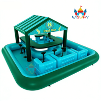 Bar flottant gonflable pour piscine, directement de l'usine, avec sièges pour adultes, équipement de jeu aquatique