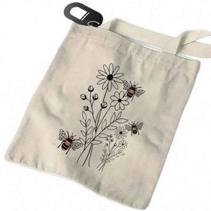 Hua Cheng Casual Canvas Customized Closure & Lining Handvintage Travel <b>Bag</b> Best Gift for Friends Reusuable Fashion Handbag - Product Image 1