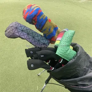 2022 Popular Design Nylon Fabric Golf Driver Fairway Wood Headcover Golf Team Club Covers Custom