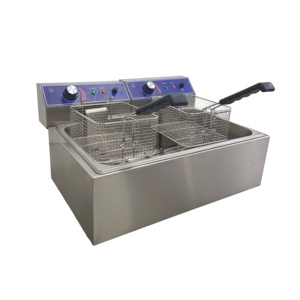 Friteuse électrique commerciale 12L en acier inoxydable pour restaurant, <span class=keywords><strong>poulet</strong></span> frit, frites, usage professionnel <span class=keywords><strong>de</strong></span> restauration - Product Image 1