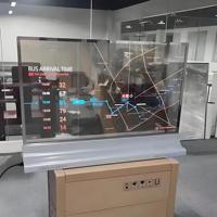 Pantalla Táctil OLED Transparente de 55 Pulgadas, Señalización Digital, Kiosco Publicitario Independiente, Animación SDK, Centro Comercial, Metro, Comercio Minorista