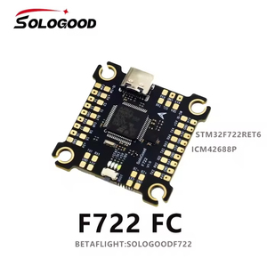 Controlador de Vuelo SoloGood F722 60A Stack ICM42688P Dual BEC OSD BlackBox ESC 3-6S LIPO FPV para Drones RC FPV <span class=keywords><strong>Freestyle</strong></span> de 7-10 Pulgadas - Product Image 5