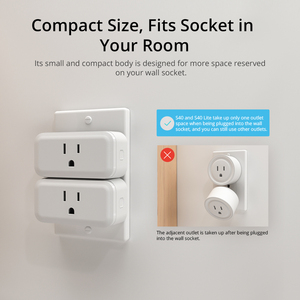 <span class=keywords><strong>Sonoff</strong></span> S40 Lite 15A Wi-Fi Smart Plug Tipo B <span class=keywords><strong>Mini</strong></span> Wi-Fi Socket con emparejamiento Bluetooth Funciona con Alexa y Google Home Estándar de EE. UU. - Product Image 6