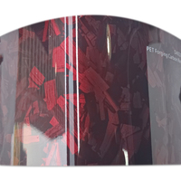 WRAPMASTER Vinilo para Automóviles Rojo Carbón Forjado PET de 1.52*18 Metros