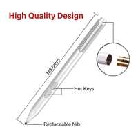 Stylet capacitif actif en gros pour Microsoft Surface Pro 7/Pro 6/Pro 5/Pro 4/Pro 3 Matériau de surface à écran tactile en métal