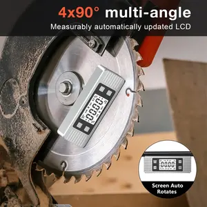 HW-JD1 Mini dijital İnklinometre ölçer 90 derece İletki açı ölçer endüstriyel elektronik manyetik seviye kutusu ev dekorasyon - Product Image 5