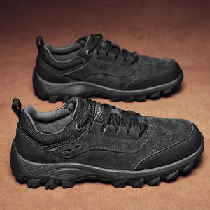 Zapatos de Senderismo Deportivos Transpirables y Resistentes al Desgaste de Piel de Vaca, Zapatos de Montañismo Ligeros para Hombre en Oferta - Product Image 3