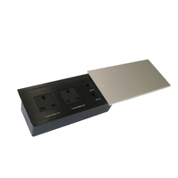 Prise de courant intégrée à prise coulissante UK Standard 240V pour bureau de table de conférence