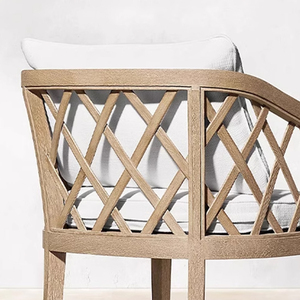 Teak Modern Outdoor Dining Set <b>Table</b> Chairs for Hotel & Villa Use Luxury Patio Furniture ZL-T6049 Teak Outdoor Furniture Set ZL- - Product Image 2