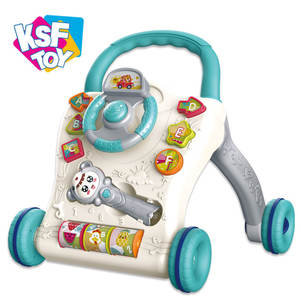 Meilleures ventes KSF, poussette musicale électrique amusante pour l'éducation précoce, trotteur pour bébé en plastique, 0-6 <span class=keywords><strong>mois</strong></span>, unisexe - Product Image 3