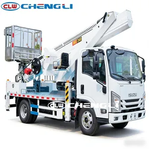 รถบรรทุกติดตั้งกระเช้าไฮดรอลิกแบบตรงยี่ห้ออีซูซุ ขนาด 24 เมตร - Product Image 3