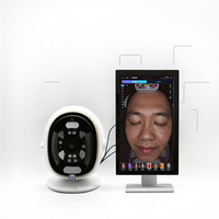 Alat Analisis Kulit Wajah Berbasis AI Offline 10 Spektrum Cahaya RGB UV PL untuk Penggunaan Komersial Analisis Pelembap Desain Lipat