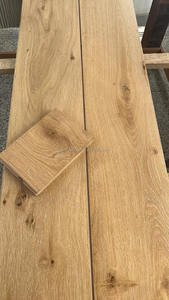 Suelo de madera maciza de roble blanco de ingeniería de madera real de tablón ancho de grado rústico Natural de 18mm de espesor para casa - Product Image 3