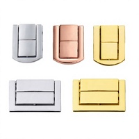 Loquet de serrure en alliage de zinc classique, couleur personnalisée, mini boîte métallique, accessoires de quincaillerie pour bagages