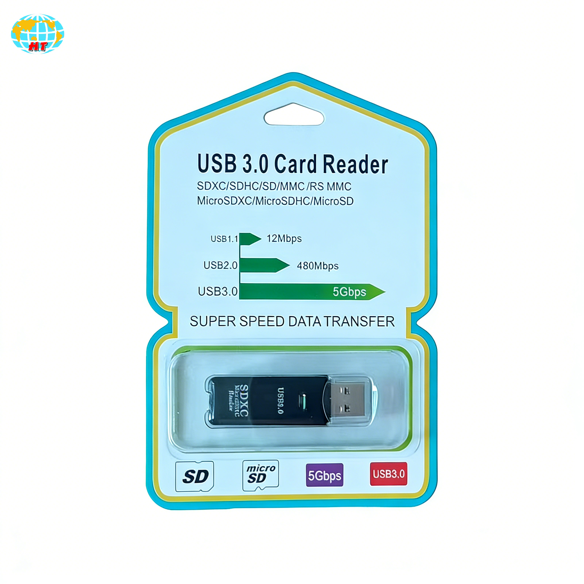 Black USB3.0 Blister packaging