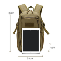 Mochila Impermeable Oxford QXMOVING para Hombre y Mujer, 25L, Estilo Militar, para Viajes, Senderismo, Camping, Resistente