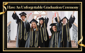 Personalizado al por mayor de La Universidad de soltero graduación bata gorra trajes de graduación americana azul vestido de graduación con sombrero y borla - Product Image 3