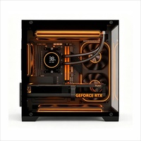 Nueva Caja de Ordenador para Juegos PC MATX, Caja de PC para Juegos de Torre Media, Gabinete con Cristal Templado, Cajas y Torres para Ordenador para Componentes de PC
