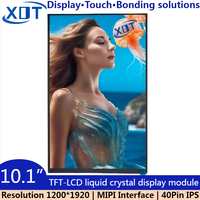 10.1 İnç TFT LCD LED Arkadan Aydınlatmalı Ekran 40 Pin EDP Konnektör Paneli 1100 Nit Dış Mekan 1200*1920 BOE Marka Kullanılmış Akıllı PCB Montajı
