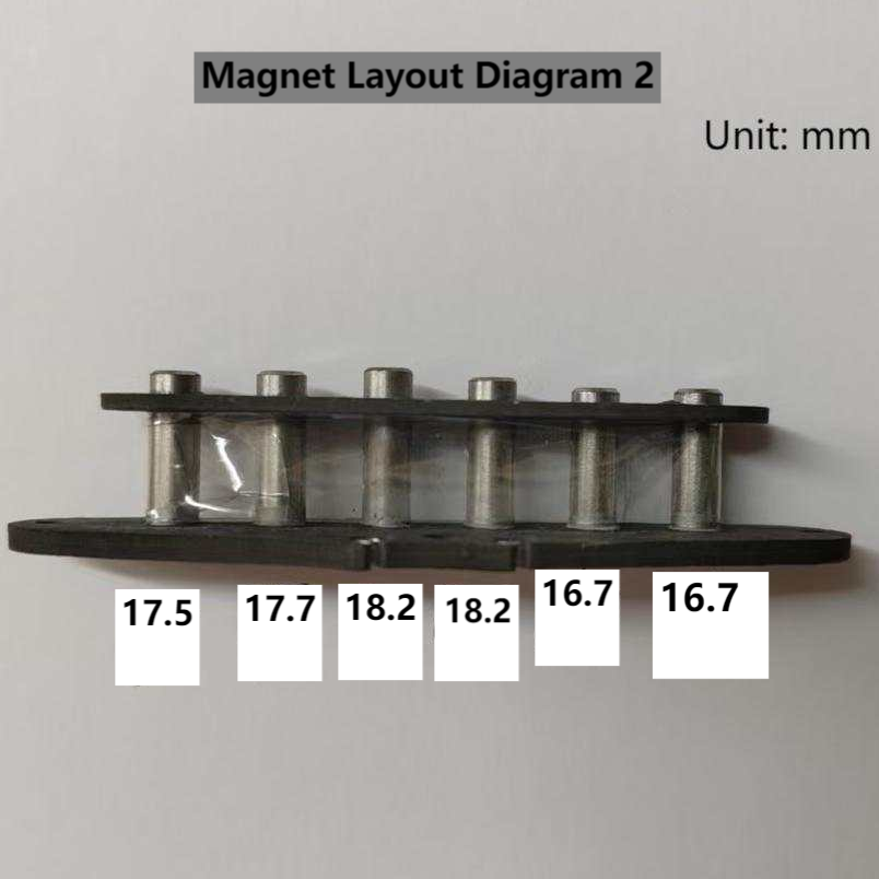 Noir (disposition de l'aimant Alnico3 de 50 mm 2)