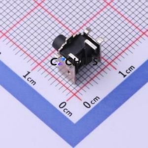 TS-1045AD-A7B2-D2 Tactile Switch SMD,6x6mm Switch Single Pole Single Throw Round Button 1.8N 7.5mm - Product Image 2