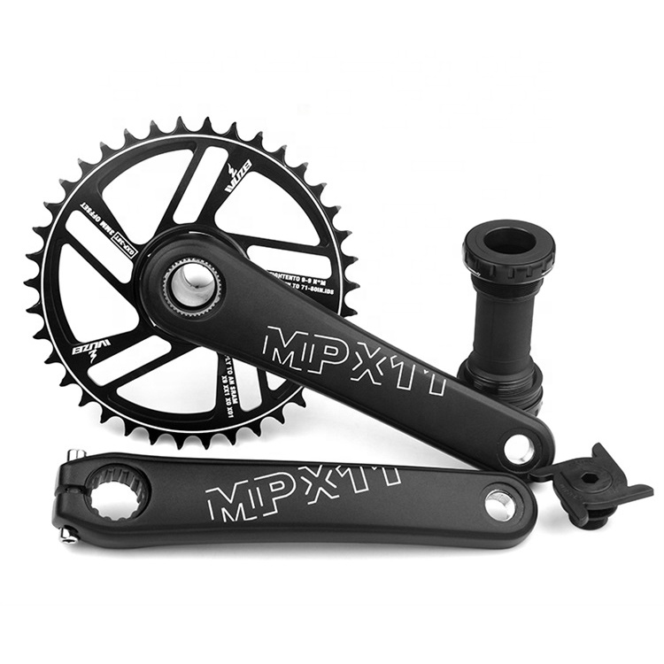 Pédalier Vébo 170/175mm Avec Plateau 30-42T - Compatible SRAM/Shimano - Noir - Neuf