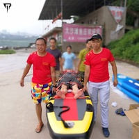 JTRDA Tabla de Paddle Surf Inflable de Rescate de Doble Capa con Tecnología Drop Stitch de 10'5\", Bote, Trineo, Salvavidas, para Lagos y Ríos, Capacidad de 150 kg