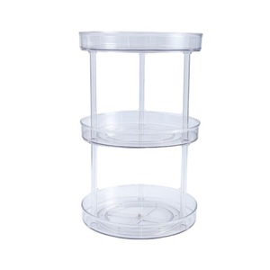 GREENSIDE Ventes chaudes Étagère à épices tournante multi-niveaux pour la cuisine, rangement cosmétique, <span class=keywords><strong>organisateur</strong></span> de rangement en acrylique Lazy Susan - Product Image 6