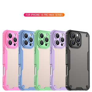 Funda mate con sensación de piel dura para iPhone 16 <span class=keywords><strong>Pro</strong></span> Max 15 14 <span class=keywords><strong>13</strong></span> <span class=keywords><strong>Pro</strong></span> 12 11 Xs Max, funda trasera translúcida a prueba de golpes para PC - Product Image 6